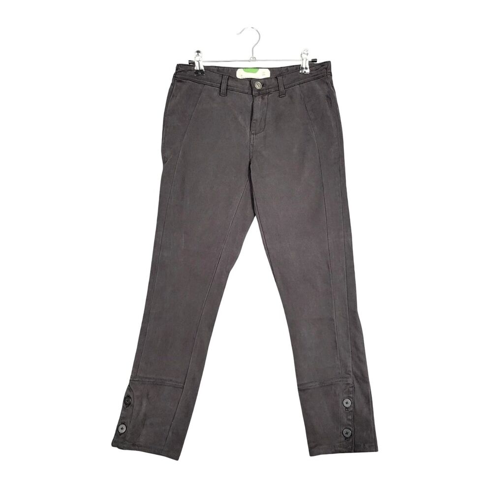 BY ANTHROPOLOGIE OB834401 Gray Skinny Utility Cropped Ankle Pants SIZE 26